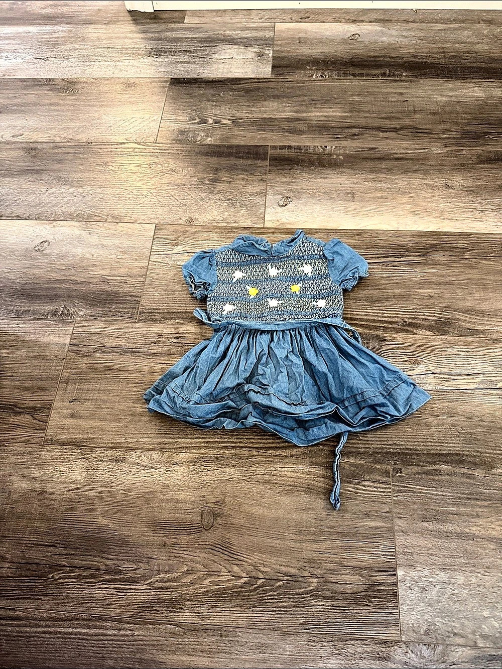 The Prairie by Rachel Ashwell Girls Floral Dress in Blue Size 12M